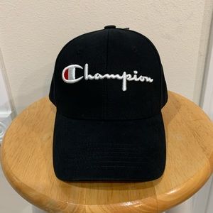 Champion Classic Twill Adjustable Hat - Black